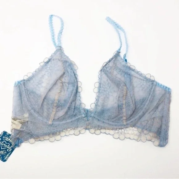 Free people Lucia underwire bra blue 34D - Picture 5 of 5